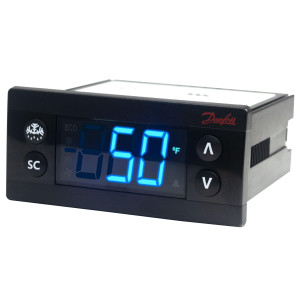 Danfoss 080G3494 ERC 112C Refrigeration Controller for Glass Door Merchandisers, Commercial Refrigerators and Freezers, 110/220 V, 3 Relay Outputs, 2 Temperature Sensor Inputs, Sensors Not Included