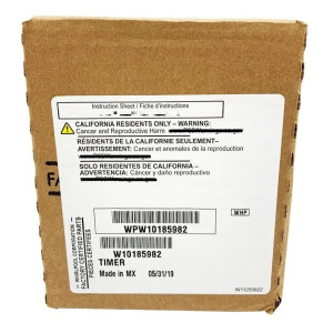 Whirlpool WPW10185982 Genuine OEM Dryer Timer 
Fits: W10185982 Whirlpool WPW10185982 Genuine OEM Dryer Timer 
Fits: W10185982