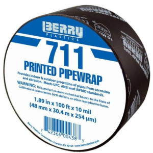 Berry Printed PipeWrap Tape 1.9 in x 100 ft (48mmx30m) 10mil 711 Berry Printed PipeWrap Tape 1.9 in x 100 ft (48mmx30m) 10mil 711