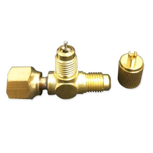 Appli Parts APAT-3X14B Access Tee Fitting 1/4 M. Flare Access x 1/4 F. Flare Swivel x 1/4 M. Flare Access Core Appli Parts APAT-3X14B Access Tee Fitting 1/4 M. Flare Access x 1/4 F. Flare Swivel x 1/4 M. Flare Access Core