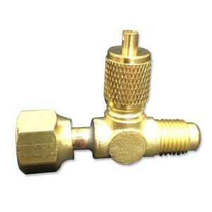 Appli Parts APAT-3X14B Access Tee Fitting 1/4 M. Flare Access x 1/4 F. Flare Swivel x 1/4 M. Flare Access Core Appli Parts APAT-3X14B Access Tee Fitting 1/4 M. Flare Access x 1/4 F. Flare Swivel x 1/4 M. Flare Access Core
