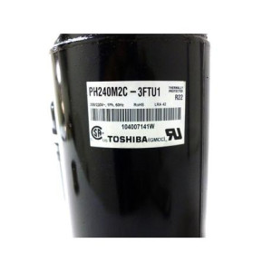 Toshiba Compressor fixed speed rotary 18.000 Btu 220v/60hz /1ph R22 PH240M2C-3FTU1 201400600590 11103010000878 Toshiba Compressor fixed speed rotary 18.000 Btu 220v/60hz /1ph R22 PH240M2C-3FTU1 201400600590 11103010000878