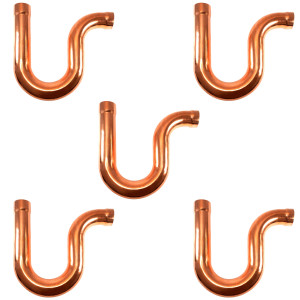 Appli Parts AP-PT158 1-5/8 in P-Trap Sifon CxC Sweat Copper pipe fitting connections for refrigeration, air conditioning and plumbing applications ACR and Type L copper pipe  (5 x Bag)