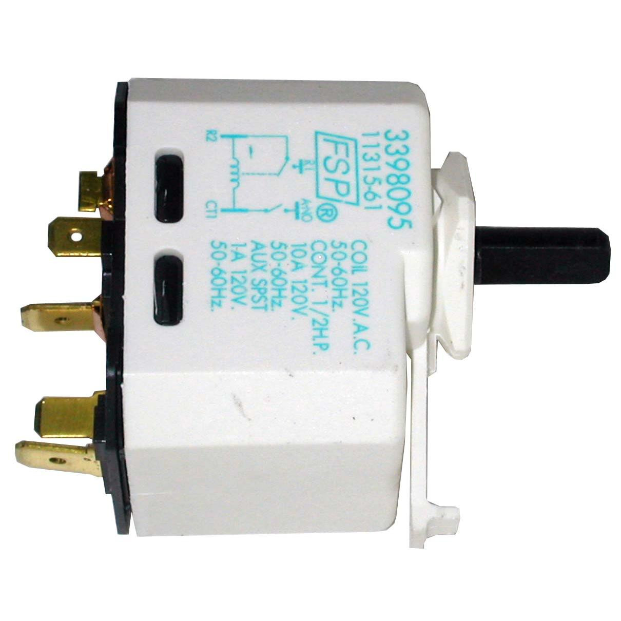 Whirlpool WP3398095 Genuine OEM Switch Push To Start Relay 4 Pins Dryer Fits: 3 - Picture 1 of 1