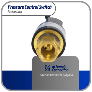 Appli Parts APPS-550450 Hi Pressure control switch R410, Open 550 psi, Close 450 psi, 40 in Cable, SPST, 1/4 SAE female connection, Automatic Reset, universal replacement for Air Conditioning Applications Appli Parts APPS-550450 Hi Pressure control switch R410, Open 550 psi, Close 450 psi, 40 in Cable, SPST, 1/4 SAE female connection, Automatic Reset, universal replacement for Air Conditioning Applications