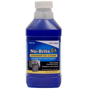 Nu-Calgon 4291-90 Nu-Brite Condenser Coil Cleaner 4x Concentrate to be Used with Clean Connect Sprayer 1Qt Nu-Calgon 4291-90 Nu-Brite Condenser Coil Cleaner 4x Concentrate to be Used with Clean Connect Sprayer 1Qt