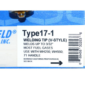 Uniweld TYPE17-1 Weld-Braze Tip 30253 Uniweld TYPE17-1 Weld-Braze Tip 30253