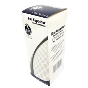 Appli Parts Run Capacitor for ac 70 Mfd uF (microfarads) 370VAC CBB65 Round Universal fit for hvac and other applications in High in Wide CON-70-370-R

