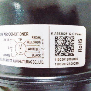 ecox single phase asynchronous fan motor for minisplit ductless indoor unit YDK50-4B (YDK50-4e-9) YKT-50-4-18 RoHS 220-230V 60Hz 50W 4p 0.39A F CL LRA 0.52A 202400410657 11002012002006 
 ecox single phase asynchronous fan motor for minisplit ductless indoor unit YDK50-4B (YDK50-4e-9) YKT-50-4-18 RoHS 220-230V 60Hz 50W 4p 0.39A F CL LRA 0.52A 202400410657 11002012002006