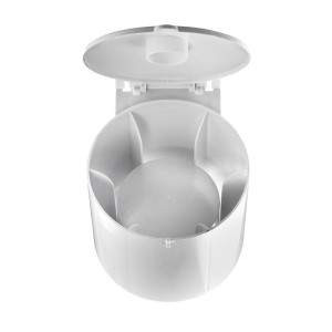 Lambro 289W 4 in White Plastic Dryer Vent Cover for Wall Exhaust with Floating Damper Backdraft Blocker Easy Open Close Access UV Resistant Paintable (Screws Not Included)