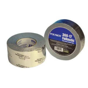 Tape/Cinta De Aluminio Para Ducteria 48mmx31m 17 mils Foilastic Ul723 ULC-S102-10 Polyken 360-17
 Tape/Cinta De Aluminio Para Ducteria 48mmx31m 17 mils Foilastic Ul723 ULC-S102-10 Polyken 360-17