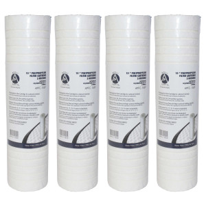 Appli Parts APFC-105P 4 Pack 10 in Sediment Water Filter Replacement Cartridge Compatible with RO Units and Sediment Filtration Systems 5 Micron  Appli Parts APFC-105P 4 Pack 10 in Sediment Water Filter Replacement Cartridge Compatible with RO Units and Sediment Filtration Systems 5 Micron