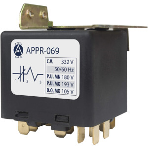 Appli Parts APPR-069 Potential Relay 069, Coil Voltage 332 V Min Pick up 180 V Max Pick up 193 V Max Drop Out 105 V 50/60 Hz Universal replacement for HVAC and Refrigeration units Appli Parts APPR-069 Potential Relay 069, Coil Voltage 332 V Min Pick up 180 V Max Pick up 193 V Max Drop Out 105 V 50/60 Hz Universal replacement for HVAC and Refrigeration units