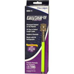 Nu-Calgon 4050-11 EasySeal LS/UV Direct Inject with UV Dye, Treats 2 to 7.5 Tons, Sealant for Air Conditioning Systems Nu-Calgon 4050-11 EasySeal LS/UV Direct Inject with UV Dye, Treats 2 to 7.5 Tons, Sealant for Air Conditioning Systems