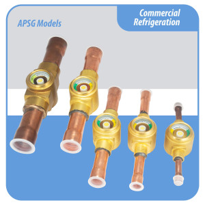 Appli Parts APSG-14AS 1/4 in Sight Glass and liquid moisture indicator Solder connections with Solid Body for HVAC/R installations suitable for CFC HCFC HFC refrigerants Appli Parts APSG-14AS 1/4 in Sight Glass and liquid moisture indicator Solder connections with Solid Body for HVAC/R installations suitable for CFC HCFC HFC refrigerants