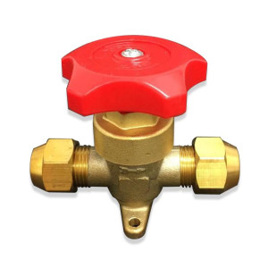 Appli Parts APSV-14 1/4 in SAE Shut Off Valve Male Flare  Appli Parts APSV-14 1/4 in SAE Shut Off Valve Male Flare