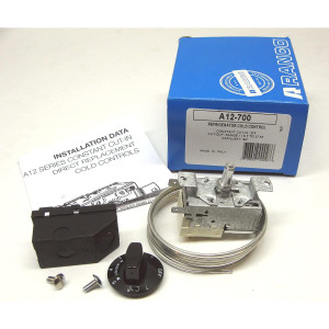 Termostato Ranco A12-700-003
Serie A12 Series Constant Cut-In Control
Bulbo Capilar 84"
Cut-In 37f
Normal Off 18f
Warm Off 26f Termostato Ranco A12-700-003
Serie A12 Series Constant Cut-In Control
Bulbo Capilar 84"
Cut-In 37f
Normal Off 18f
Warm Off 26f