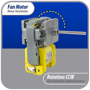 Appli Parts APFM-01W 8 W Fan Motor, 115 V, 50/60 Hz, 0.15 A, 3000 rpm, CCW rotation, for Refrigerator Evaporator replacement for original part numbers NUV-01W, RE-01WQSZE and others Appli Parts APFM-01W 8 W Fan Motor, 115 V, 50/60 Hz, 0.15 A, 3000 rpm, CCW rotation, for Refrigerator Evaporator replacement for original part numbers NUV-01W, RE-01WQSZE and others