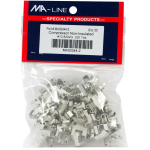 MA-Line MA03344-2 Compressor Non-Insulated Connectors 12-8, 250 TAB. Bag of 50 MA-Line MA03344-2 Compressor Non-Insulated Connectors 12-8, 250 TAB. Bag of 50