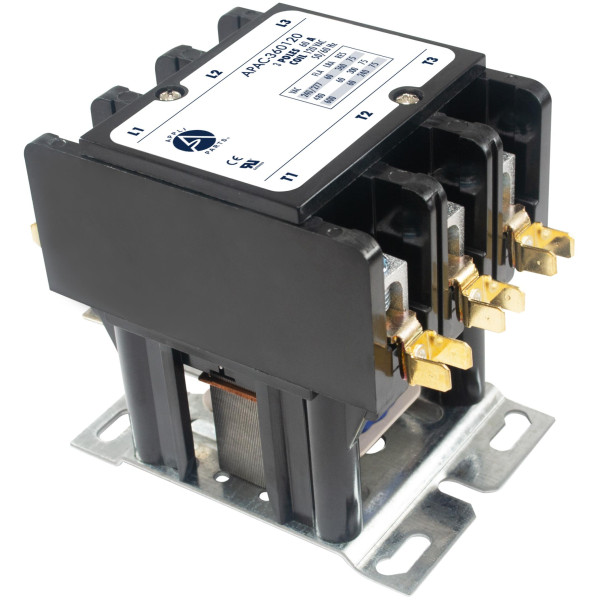 Appli Parts APAC-360120 Heavy Duty Contactor 3 Poles 60A 120V Coil Replacement for AC Compressors and Electrical Applications UL Certified 476929 Appli Parts APAC-360120 Heavy Duty Contactor 3 Poles 60A 120V Coil Replacement for AC Compressors and Electrical Applications UL Certified 476929