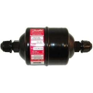 Danfoss 023Z5009 1/2in Liquid Line Refrigerant AC Filter Drier hvac refrigeration Flare 6.7-10tons Unidirectional 6-7/8in Long 3-1/8in Wide DCL 164