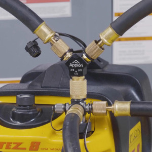 Appli Parts Dual Run Capacitor for ac 80+7.5 Mfd uF (microfarads) 370VAC or 450VAC CBB65 Round Universal fit for hvac and other applications 5-3/4 in High 2-5/16 in Wide CON-80/7.5-450