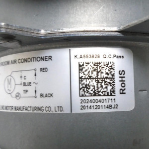 Fan Motor Outdoor Unit YKT-36-6-38L RoHS 202400401711 11002012002816 
Fits: ecox EACM018C11B EADM018C11B Midea PAC1203711 Carrier Mirage Fan Motor Outdoor Unit YKT-36-6-38L RoHS 202400401711 11002012002816 
Fits: ecox EACM018C11B EADM018C11B Midea PAC1203711 Carrier Mirage