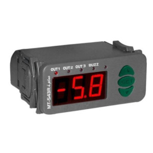 Full Gauge MT-543Ri Plus Electronic Control for Cooling and Heating applications. 1 Sensor, 3 Outlet 110/220V Sitrad Compatible