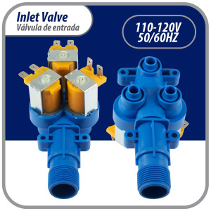 Appli Parts APIV-1311 Valvula para lavadora 1 Entrada 3/4 pulg NPT por 3 Salidas 5/16 pulg 110V-120 V, 50/60 Hz, remplazo para modelos Mabe, Olimpia, 189D3116P017, 189D3116P016, 189D3116P005, WW01F00794 Appli Parts APIV-1311 Valvula para lavadora 1 Entrada 3/4 pulg NPT por 3 Salidas 5/16 pulg 110V-120 V, 50/60 Hz, remplazo para modelos Mabe, Olimpia, 189D3116P017, 189D3116P016, 189D3116P005, WW01F00794