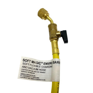 Manifold Hose 72 Uniweld H6smbey H6BVY Cfc/Hcfc/Hfc/R410 Yellow 45 Bend With Valve