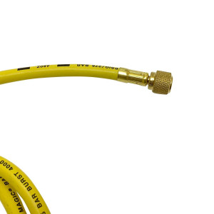 Manifold Hose 72 Uniweld H6smbey H6BVY Cfc/Hcfc/Hfc/R410 Yellow 45 Bend With Valve