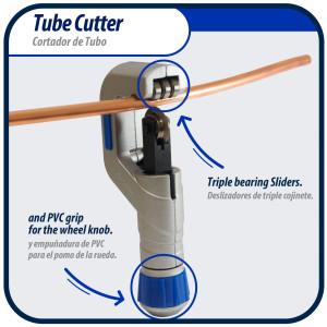 Appli Parts APT-TC550 1/4 in to 2 in Tube Cutter for Copper, Aluminum, Steel, PVC and other soft metal pipe for Plumbing and HVAC/R Professionals and DIY Applications  Appli Parts APT-TC550 1/4 in to 2 in Tube Cutter for Copper, Aluminum, Steel, PVC and other soft metal pipe for Plumbing and HVAC/R Professionals and DIY Applications