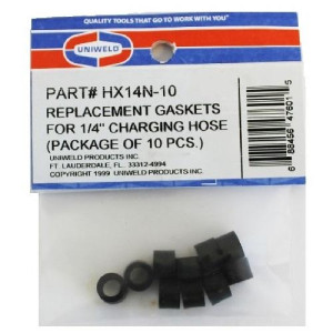 Uniweld HX14N-10 Goma para Manguera Manometro (10 Pcs) 1/4, empacadura Uniweld HX14N-10 Goma para Manguera Manometro (10 Pcs) 1/4, empacadura