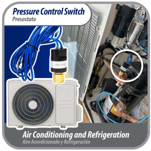 Appli Parts APPS-2580 Lo Pressure Control Switch R22, Open 25 psi, Close 80 psi, 40 in Cable, SPST, 1/4 SAE female connection, Automatic Reset, universal replacement for Air Conditioning Applications Appli Parts APPS-2580 Lo Pressure Control Switch R22, Open 25 psi, Close 80 psi, 40 in Cable, SPST, 1/4 SAE female connection, Automatic Reset, universal replacement for Air Conditioning Applications