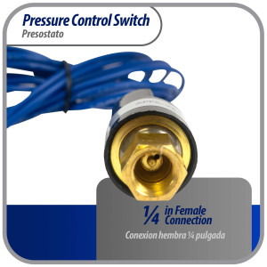 Appli Parts APPS-2580 Lo Pressure Control Switch R22, Open 25 psi, Close 80 psi, 40 in Cable, SPST, 1/4 SAE female connection, Automatic Reset, universal replacement for Air Conditioning Applications Appli Parts APPS-2580 Lo Pressure Control Switch R22, Open 25 psi, Close 80 psi, 40 in Cable, SPST, 1/4 SAE female connection, Automatic Reset, universal replacement for Air Conditioning Applications