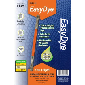 Nu-Calgon 4050-51 EasyDye Fluorecent Dye Injects in Seconds for 1.5 to 6 tons Nu-Calgon 4050-51 EasyDye Fluorecent Dye Injects in Seconds for 1.5 to 6 tons