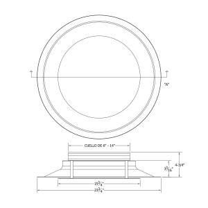 Circular Diffuser 10 in with Circ Plaque Aluminum White 10 in  Neck Diameter DCRLB10S Circular Diffuser 10 in with Circ Plaque Aluminum White 10 in  Neck Diameter DCRLB10S