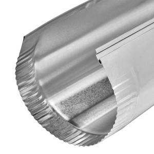 Lambro 425 Aluminum Snap-Lock Pipe 8 in X 24 in 
 Lambro 425 Aluminum Snap-Lock Pipe 8 in X 24 in