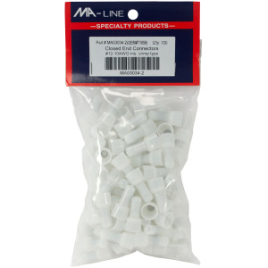 MA-Line MA03034-2 Closed End Connectors 12-10, 5/8 in. Bag of 100ea