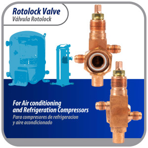 Appli Parts APRV-VA01 Rotolock Valve V01 1 in x 3/8 in ODF solder connection Universal replacement valve will work for refrigeration and air conditioning systems Appli Parts APRV-VA01 Rotolock Valve V01 1 in x 3/8 in ODF solder connection Universal replacement valve will work for refrigeration and air conditioning systems