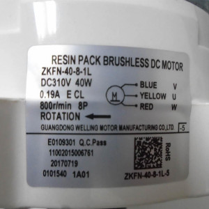 Fan Motor 11002015A00696 Mini Split Ductless Outdoor Unit ZKFN-40-8-1L replaces 11002015006761

