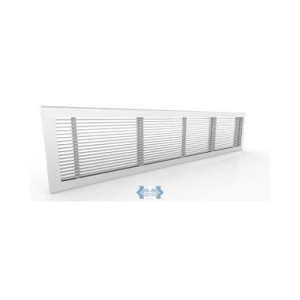 Linear Bar White Aluminum Diffuser Dlf38-48x06, 3/8" Separation, 48"X6" Linear Bar White Aluminum Diffuser Dlf38-48x06, 3/8" Separation, 48"X6"