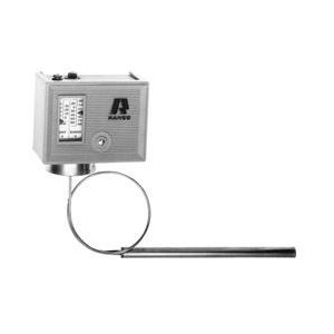 Ranco Termostato O10-1408 para baja temperatura, rango -15F a 40F, diferencial ajustable, capilar 72 pulg y bulbo remoto.