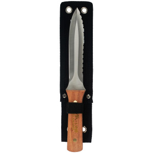 MA-Line MA-KN74HD Cuchillo y funda para Ducteria. Hoja de acero inoxidable. Liso por 1 lado. Dentado en el lado opuesto MA-Line MA-KN74HD Cuchillo y funda para Ducteria. Hoja de acero inoxidable. Liso por 1 lado. Dentado en el lado opuesto