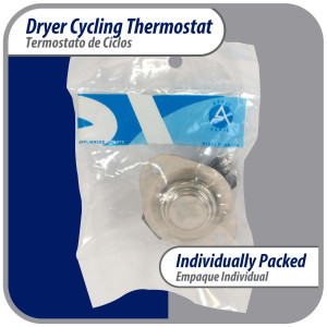 Appli Parts APTD-L155 Cycling thermostat L155-15F universal replacement for multiple brand dryers older commercial models only 2 connections replaces 60T11, D501759 Appli Parts APTD-L155 Cycling thermostat L155-15F universal replacement for multiple brand dryers older commercial models only 2 connections replaces 60T11, D501759