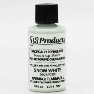 ERP Microwave Oven Universal Cavity Touch Up Paint 98QBP0303 Snow Bright White ERP Microwave Oven Universal Cavity Touch Up Paint 98QBP0303 Snow Bright White