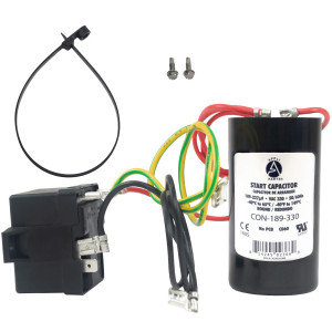 Appli Parts APHS-2 3.5 to 4.5 TON Hard Start kit 208-265 V, 1 Ph for air conditioner includes Capacitor 189-227mfd 330V and Potential Relay for Air Conditioner scroll and reciprocating compressors Appli Parts APHS-2 3.5 to 4.5 TON Hard Start kit 208-265 V, 1 Ph for air conditioner includes Capacitor 189-227mfd 330V and Potential Relay for Air Conditioner scroll and reciprocating compressors