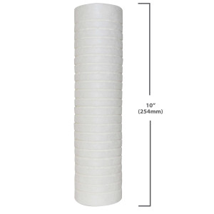 Appli Parts APFC-105P Cartucho de 10 pulg para Filtro de Agua, 5 Micrones, compatible para filtracion de sedimentos, liso de fibra de Polipropileno y equipos de Osmosis Inversa Appli Parts APFC-105P Cartucho de 10 pulg para Filtro de Agua, 5 Micrones, compatible para filtracion de sedimentos, liso de fibra de Polipropileno y equipos de Osmosis Inversa