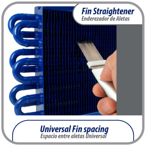 Appli Parts APT-FS352 Metal Fin comb straightener tool for condenser evaporator and radiator coil helps heat transfer increasing performance of air conditioner Appli Parts APT-FS352 Metal Fin comb straightener tool for condenser evaporator and radiator coil helps heat transfer increasing performance of air conditioner