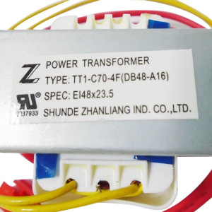 ecox Linear Transformer for Portable AC Units TT1-C70-4F(DB48-A16) TT110-EI48-11/70-F4 RoHS EI 48x23.5 202300900193 11203103000067 
